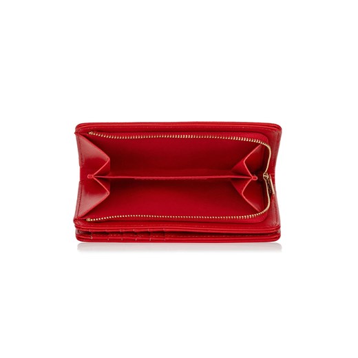 Czerwony portfel damski z logo Ochnik One Size OCHNIK