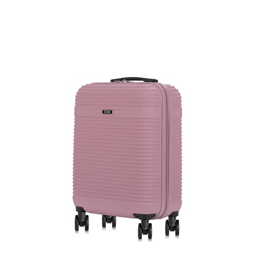 Różowa walizka Ochnik z poliestru 