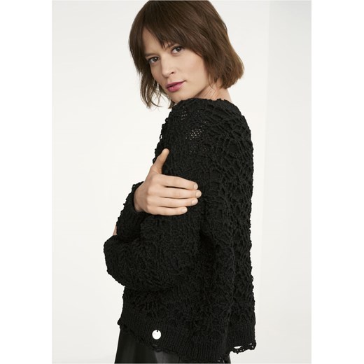 Ażurowy sweter damski Ochnik One Size promocja OCHNIK