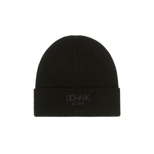 Czarna czapka zimowa męska z logo OCHNIK Ochnik One Size okazja OCHNIK