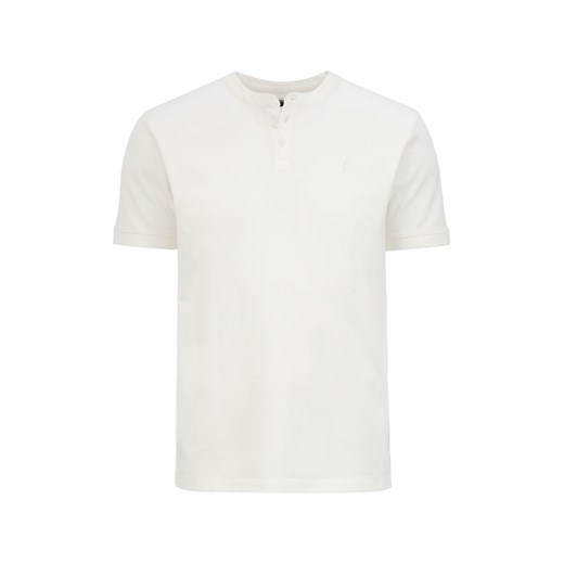 Biała koszulka polo ze stójką Ochnik One Size OCHNIK