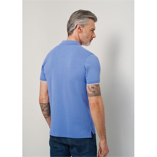 Niebieska koszulka polo męska Ochnik One Size wyprzedaż OCHNIK