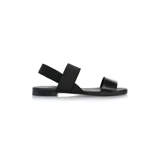 Skórzane czarne sandałki na gumę Ochnik One Size OCHNIK