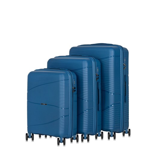 Komplet walizek na kółkach 19"/24"/28" WALPP-0021-61(W24) Ochnik One Size wyprzedaż OCHNIK