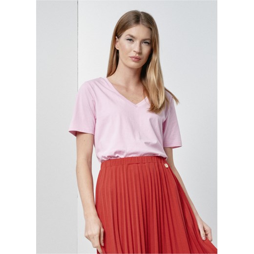 Różowy T-shirt damski basic Ochnik One Size okazja OCHNIK