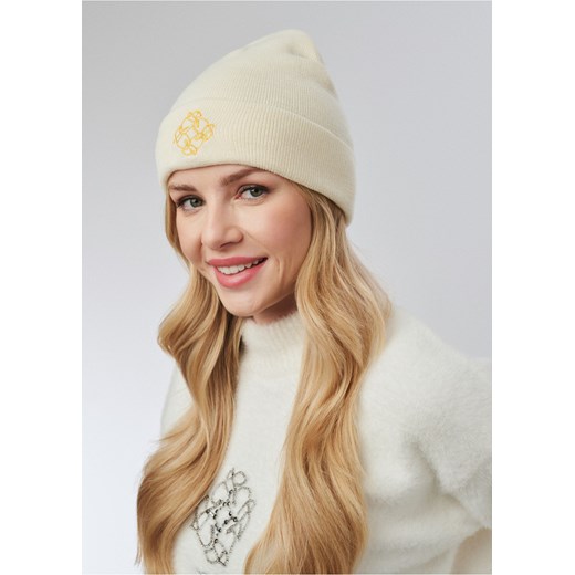 Kremowa czapka zimowa damska Ochnik One Size promocyjna cena OCHNIK