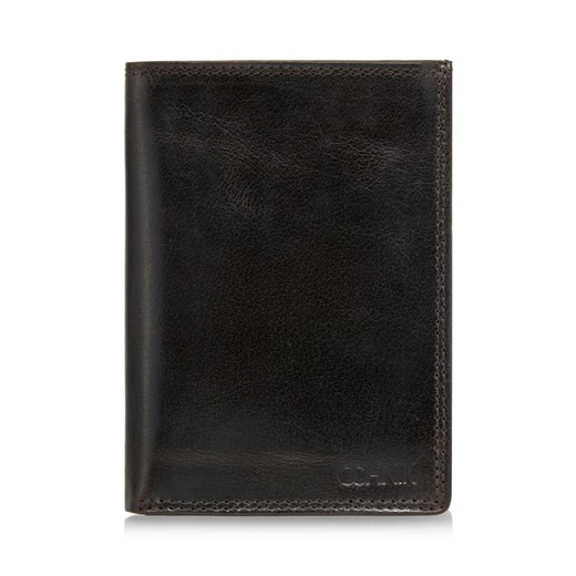 Skórzany niezapinany brązowy portfel męski Ochnik One Size OCHNIK