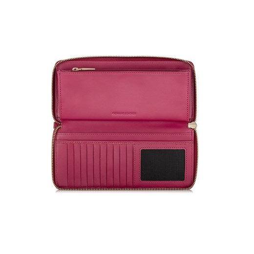 Różowy skórzany portfel damski na pasku Ochnik One Size okazja OCHNIK