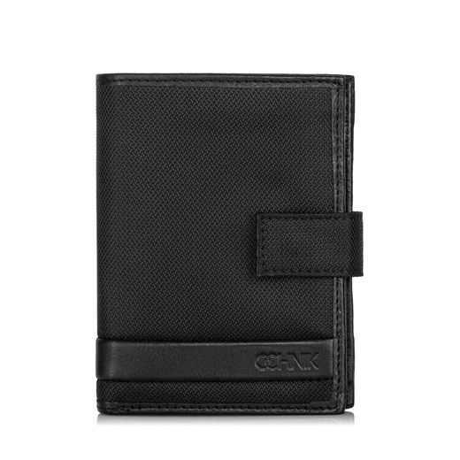 Czarny rozkładany portfel męski Ochnik One Size okazja OCHNIK