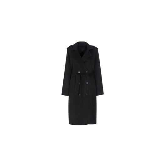 Klasyczny czarny płaszcz damski ze sklepu OCHNIK w kategorii Płaszcze damskie - zdjęcie 172566940
