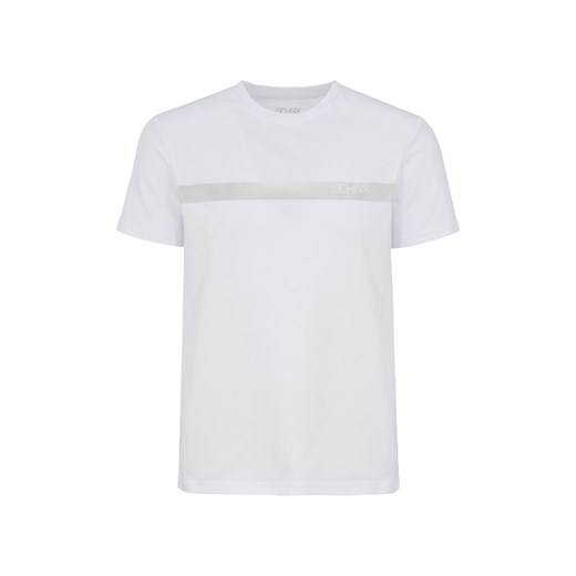Biały T-shirt męski ze srebrnym printem Ochnik One Size OCHNIK okazja