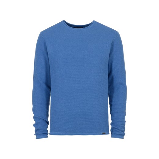 Niebieski sweter męski basic Ochnik One Size okazja OCHNIK