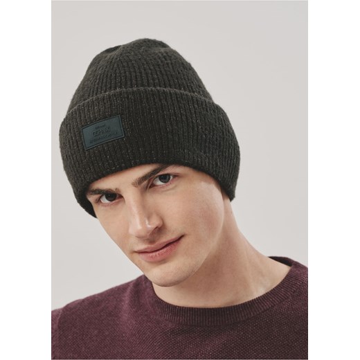 Klasyczna czarna czapka zimowa męska Ochnik One Size promocyjna cena OCHNIK