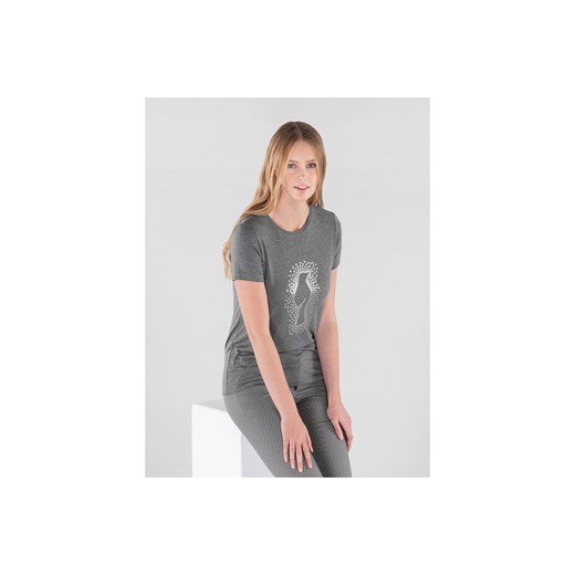 Szary T-shirt damski z wilgą ze sklepu OCHNIK w kategorii Bluzki damskie - zdjęcie 172568500