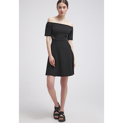 Vero Moda VMHOLLI Sukienka koktajlowa black zalando  krótkie
