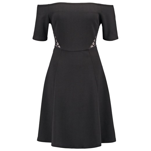 Vero Moda VMHOLLI Sukienka koktajlowa black zalando  abstrakcyjne wzory