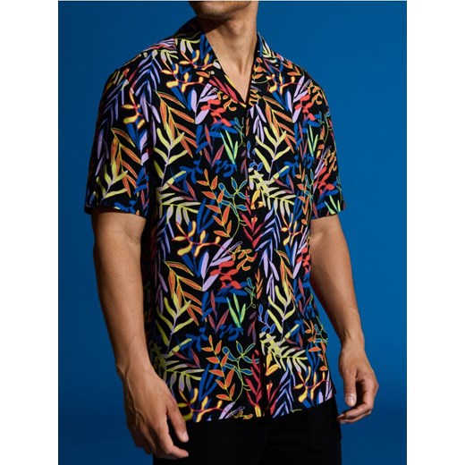 Sinsay - Koszula z wiskozy - wielobarwny ze sklepu Sinsay w kategorii Koszule męskie - zdjęcie 172573420