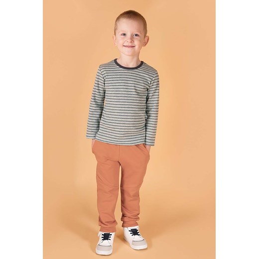 Bawełniane rude spodnie dresowe dla chłopca ze sklepu 5.10.15 w kategorii Spodnie chłopięce - zdjęcie 172574071