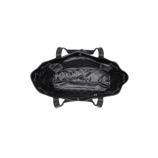 Shopper bag Ochnik duża czarna elegancka matowa ze skóry 