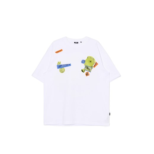 Cropp - Biały t-shirt z nadrukiem - biały ze sklepu Cropp w kategorii T-shirty męskie - zdjęcie 172575952