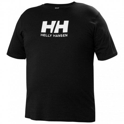 Męski t-shirt z nadrukiem Helly Hansen HH Logo T-Shirt - czarny ze sklepu Sportstylestory.com w kategorii T-shirty męskie - zdjęcie 172577012