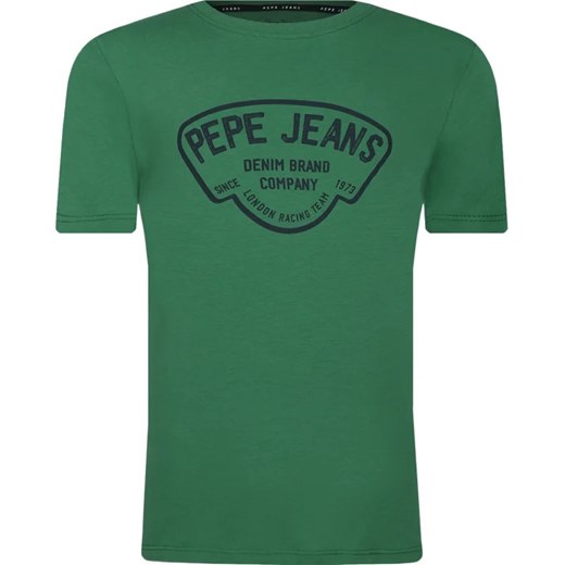 Zielony t-shirt chłopięce Pepe Jeans 