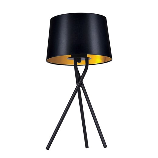 Czarno-złota elegancka lampa stołowa - S913-Sorgus ze sklepu Edinos.pl w kategorii Lampy stołowe - zdjęcie 172579101