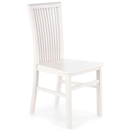 Białe krzesło drewniane w stylu klasycznym - Mako 3X ze sklepu Edinos.pl w kategorii Krzesła - zdjęcie 172579271
