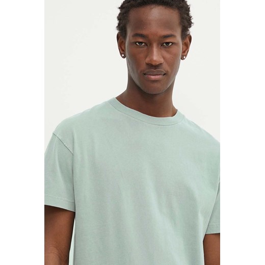 Abercrombie &amp; Fitch t-shirt bawełniany kolor zielony ze sklepu ANSWEAR.com w kategorii T-shirty męskie - zdjęcie 172580053