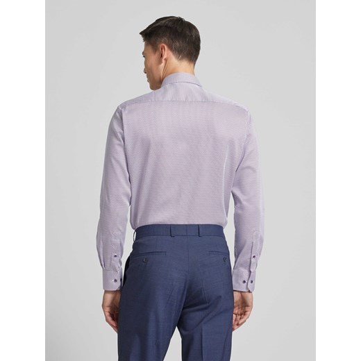 Koszula biznesowa o kroju modern fit ze wzorem na całej powierzchni model ‘Kent’ Eterna 42 Peek&Cloppenburg
