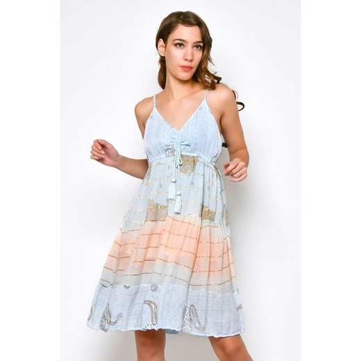 Sukienka H.H.G. mini z wiskozy casual 