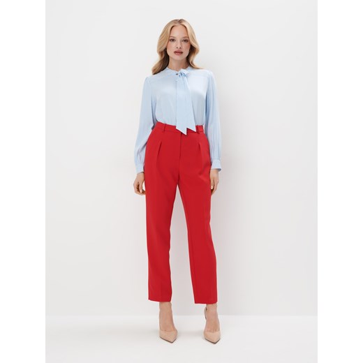 Mohito - Eleganckie spodnie - czerwony ze sklepu Mohito w kategorii Spodnie damskie - zdjęcie 172582174