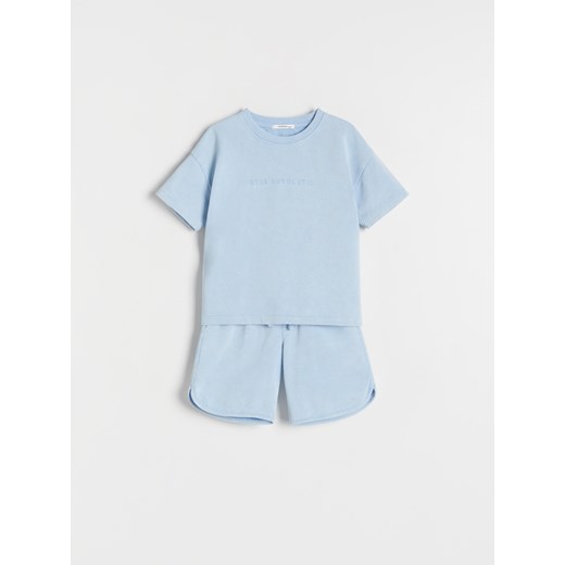 Reserved - Bawełniany komplet - niebieski ze sklepu Reserved w kategorii Komplety niemowlęce - zdjęcie 172582384