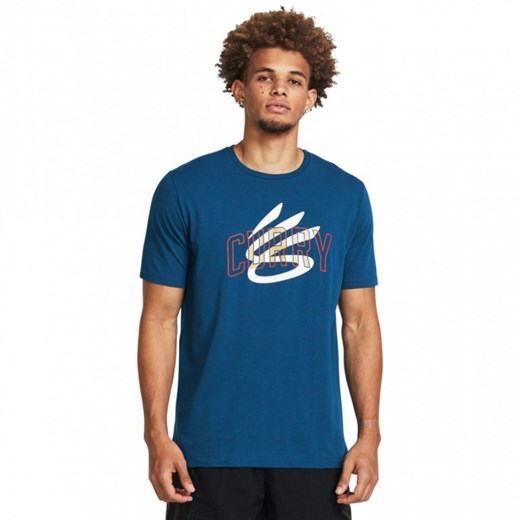 Męska koszulka do koszykówki Under Armour Curry Champ Mindset Tee - niebieska ze sklepu Sportstylestory.com w kategorii T-shirty męskie - zdjęcie 172586553