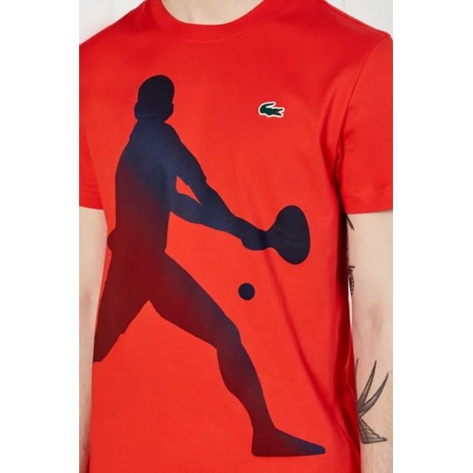 T-shirt męski Lacoste z krótkim rękawem z elastanu 