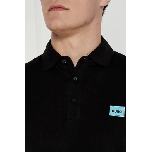Czarny t-shirt męski Hugo Boss z krótkim rękawem 