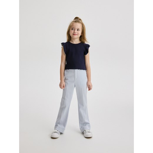 Reserved - Eleganckie spodnie flare - jasnoniebieski ze sklepu Reserved w kategorii Spodnie dziewczęce - zdjęcie 172587981