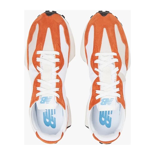 New Balance Skórzane sneakersy &quot;327&quot; w kolorze biało-pomarańczowym New Balance 44,5 okazyjna cena Limango Polska