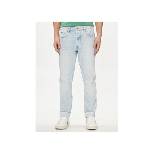 Pepe Jeans Jeansy PM207392 Błękitny Tapered Fit ze sklepu MODIVO w kategorii Jeansy męskie - zdjęcie 172591681