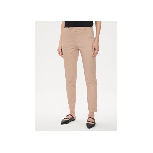 Sisley Spodnie materiałowe 4GV3L5AH6 Beżowy Regular Fit ze sklepu MODIVO w kategorii Spodnie damskie - zdjęcie 172591882