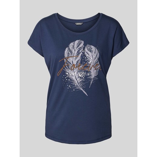 T-shirt z dodatkiem wiskozy i nadrukiem z motywem ze sklepu Peek&Cloppenburg  w kategorii Bluzki damskie - zdjęcie 172594532