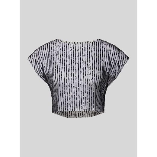 T-shirt krótki z przezroczystego materiału model ‘ESTRID’ ze sklepu Peek&Cloppenburg  w kategorii Bluzki damskie - zdjęcie 172594563