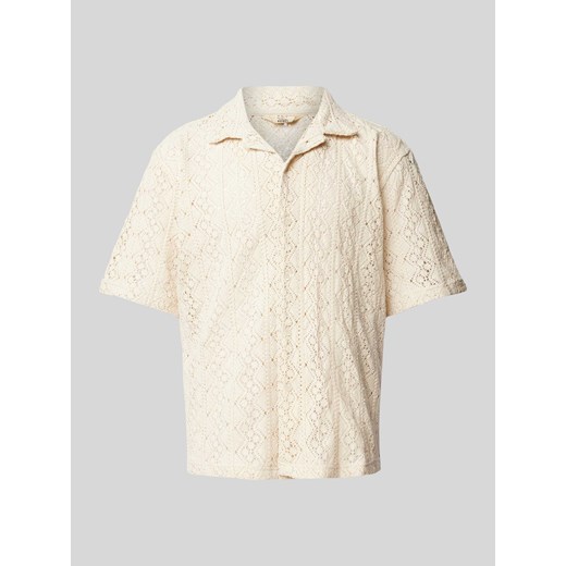 Koszula casualowa o kroju regular fit z ażurowym wzorem model ‘MADDEN’ ze sklepu Peek&Cloppenburg  w kategorii Koszule męskie - zdjęcie 172594704