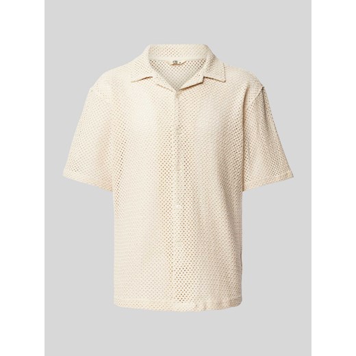 Koszula casualowa o kroju regular fit z ażurowym wzorem model ‘HARRY’ ze sklepu Peek&Cloppenburg  w kategorii Koszule męskie - zdjęcie 172594722
