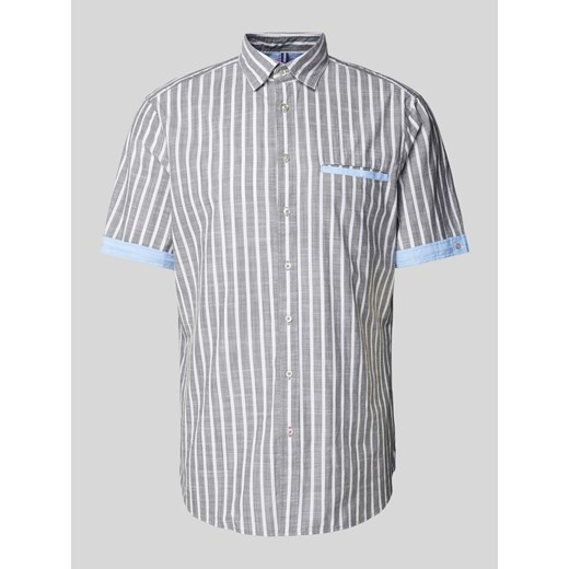 Koszula casualowa o kroju slim fit z wzorem w paski ze sklepu Peek&Cloppenburg  w kategorii Koszule męskie - zdjęcie 172594771