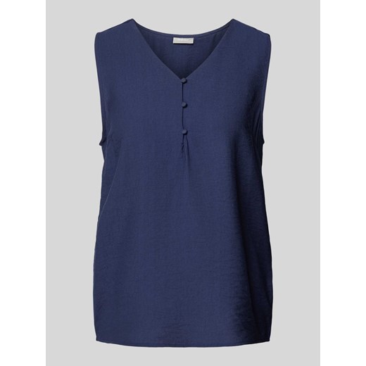 Top bluzkowy z krótką listwą guzikową model ‘Hot’ ze sklepu Peek&Cloppenburg  w kategorii Bluzki damskie - zdjęcie 172594852