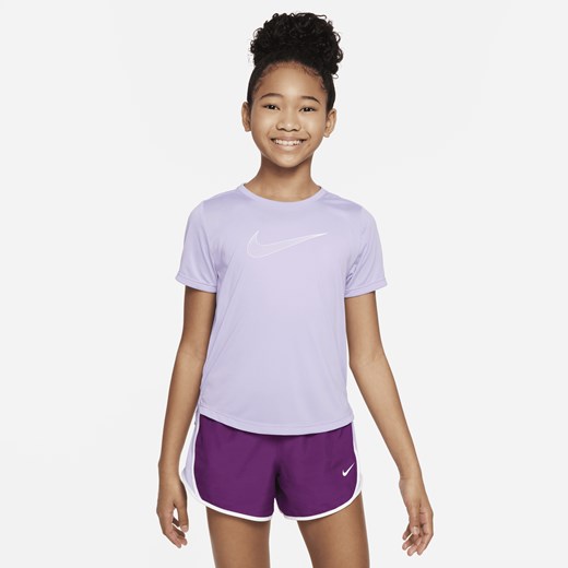 Bluzka dziewczęca Nike z krótkim rękawem jerseyowa 