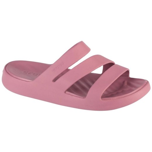 Klapki Crocs Getaway Strappy Sandal W 209587-5PG różowe ze sklepu ButyModne.pl w kategorii Klapki damskie - zdjęcie 172595220