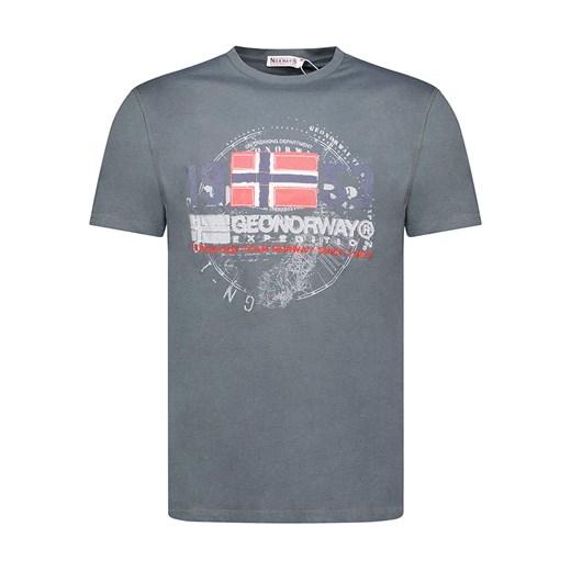 Geographical Norway Koszulka w kolorze szarym ze sklepu Limango Polska w kategorii T-shirty męskie - zdjęcie 172595821