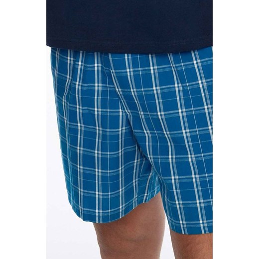 Bawełniana piżama męska Ever 41289-59X, Kolor granatowo-niebieski, Rozmiar 2XL, Henderson 2XL Intymna